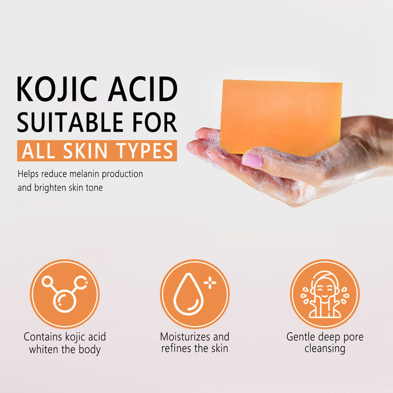 Оригинальное мыло с койевой кислотой для осветления, коррекции темных пятен и улучшения тона кожи